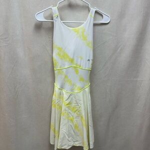 Lululemon Yellow and White Athletic Dress